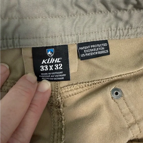 Kuhl Radikl Hiking Pants Sz 33x32 Khaki - Picture 8 of 12